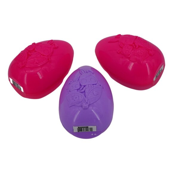 LOL Surprise Eggs - 2 Pink / 1 Purple - Approx 5 3/4" Tall - Picture 5 of 5